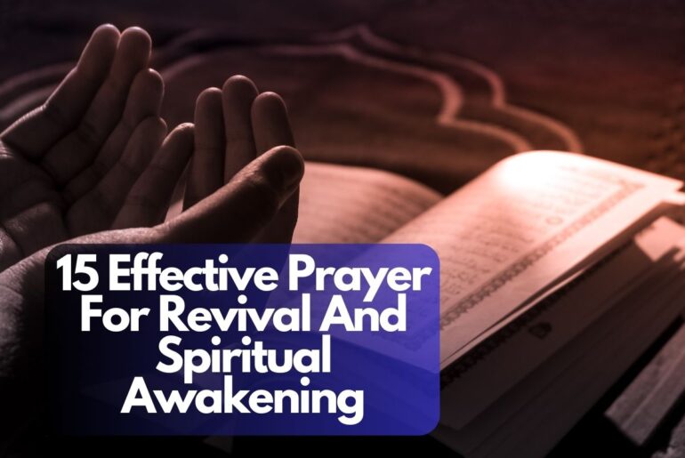 15 Effective Prayer For Revival And Spiritual Awakening
