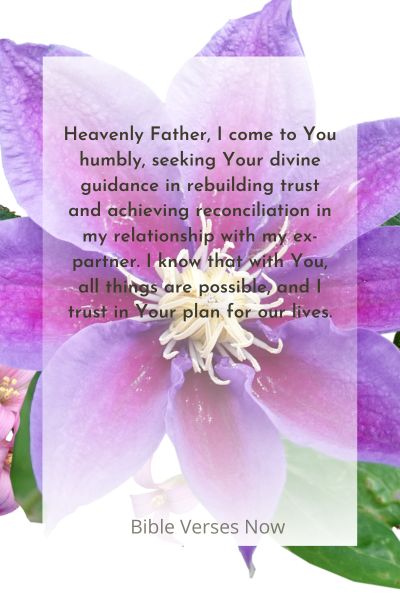 Prayer for Rebuilding Trust and Reconciliation