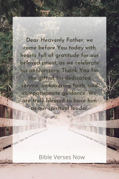 A Grateful Prayer for Our Beloved Priest on His Anniversary
