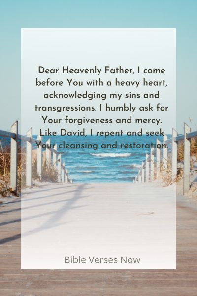 A Heartfelt Plea for Forgiveness
