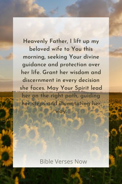 A Morning Prayer for my Wife's Well-being