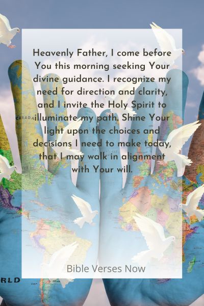 A Morning Prayer to the Holy Spirit for Direction