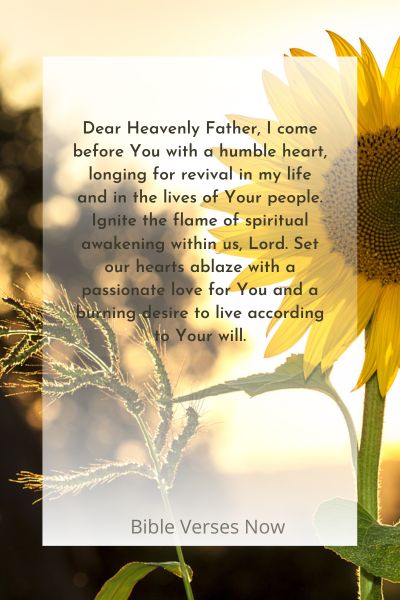 A Prayer Igniting the Flame of Spiritual Awakening