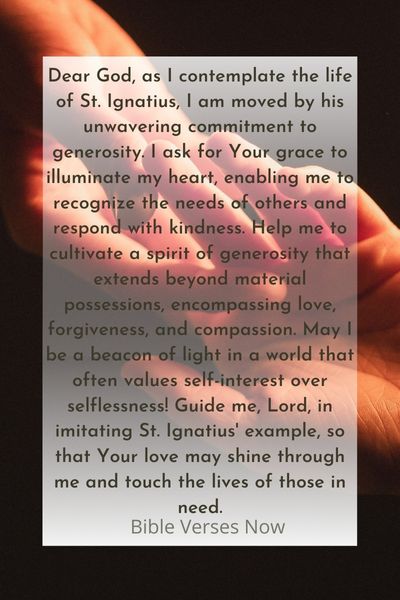 A Prayer Inspired by St. Ignatius
