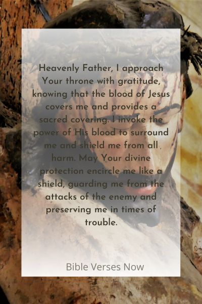 A Prayer Invoking the Blood of Jesus for Protection