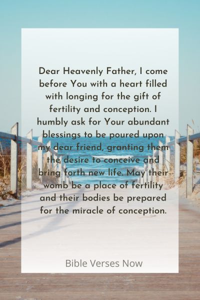 A Prayer for Abundant Fertility and Conception