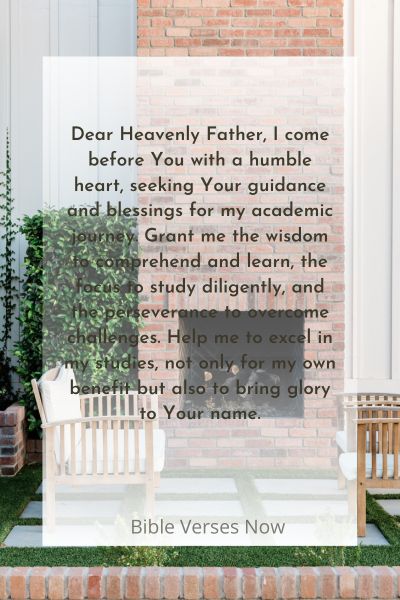 A Prayer for Academic Success and Excellence