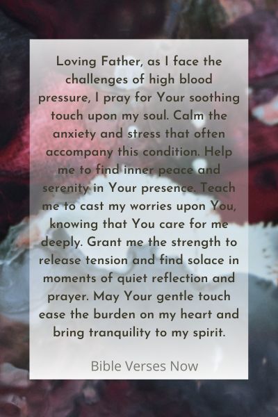 A Prayer for Calming High Blood Pressure