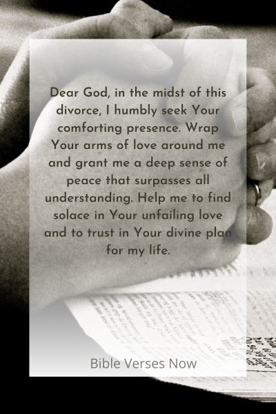A Prayer for Comfort and Peace in Divorce