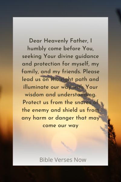 A Prayer for Divine Guidance and Protection