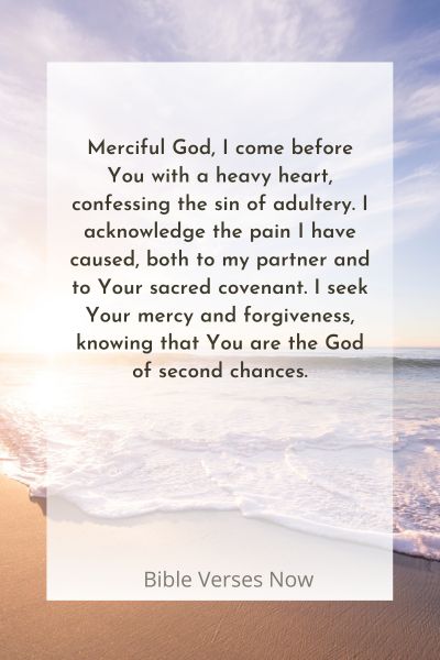 A Prayer for Forgiveness after Adultery