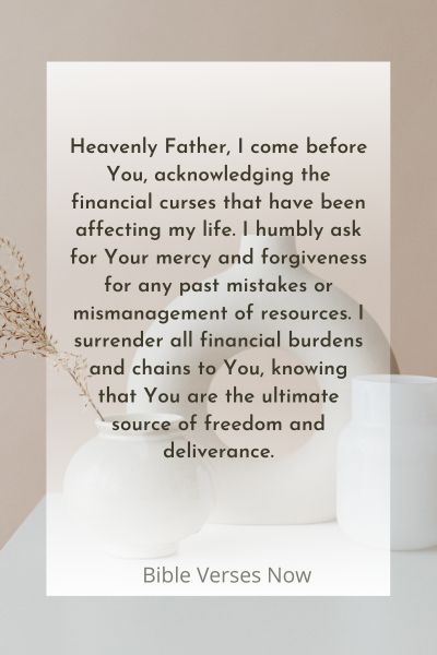 A Prayer for Freedom from Financial Curses