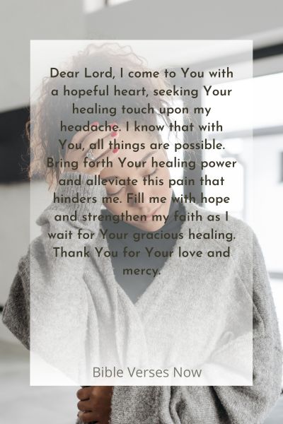 A Prayer for Headache Relief