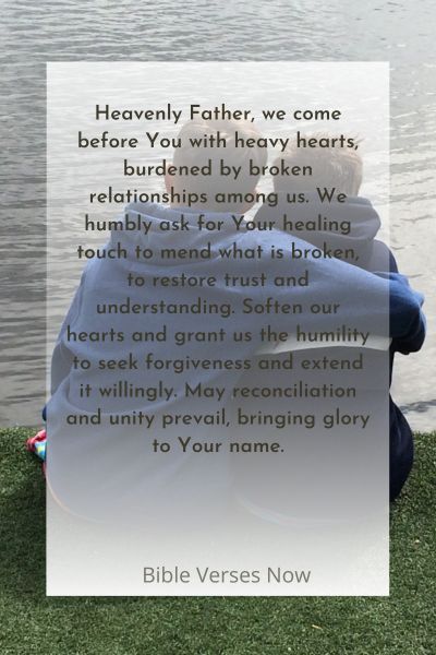 A Prayer for Healing Broken Relationships Among Brothers