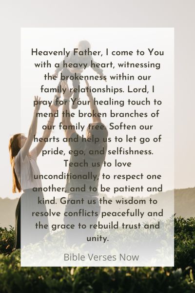 A Prayer for Healing Family Relationships