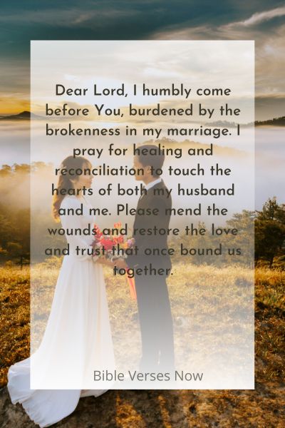 A Prayer for Healing and Reconciliation in My Marriage