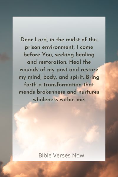 A Prayer for Healing and Restoration in Prison