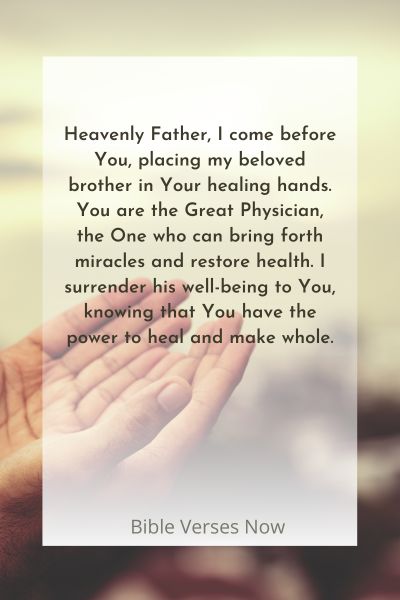 A Prayer for His Wellness