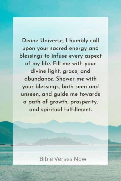 A Prayer for Invoking Divine Energy and Blessings