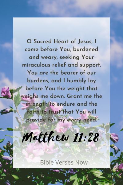 A Prayer for Miraculous Relief and Support
