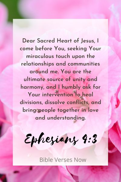 A Prayer for Miraculous Unity and Harmony