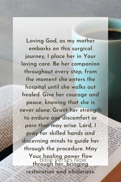 A Prayer for Mom's Surgical Journey