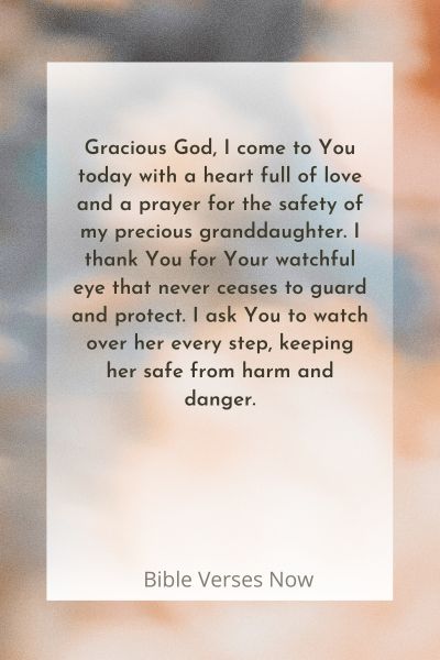 A Prayer for My Granddaughter's Safety