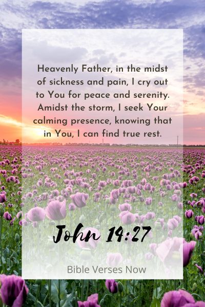A Prayer for Peace and Serenity Amidst Sickness