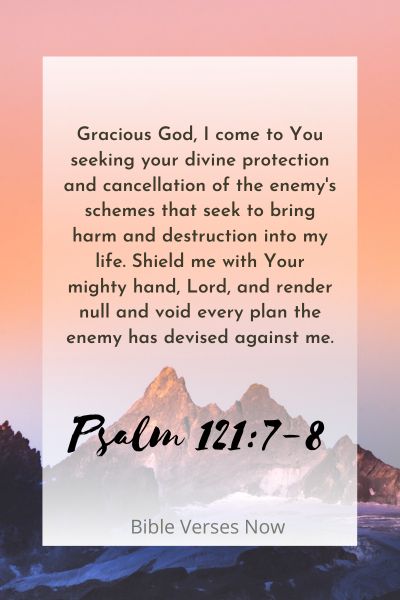  A Prayer for Protection and Cancellation of the Enemy's Schemes