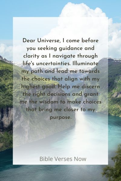 A Prayer for Seeking Guidance and Clarity