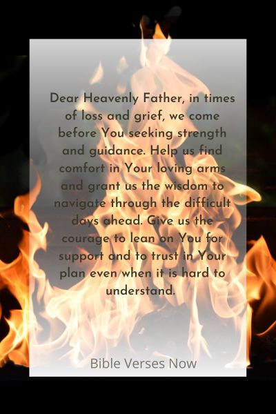 A Prayer for Seeking Strength and Guidance in Times of Loss