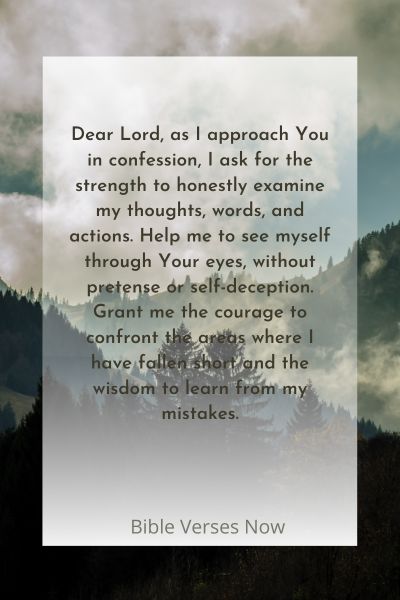 A Prayer for Self-Examination in Confession