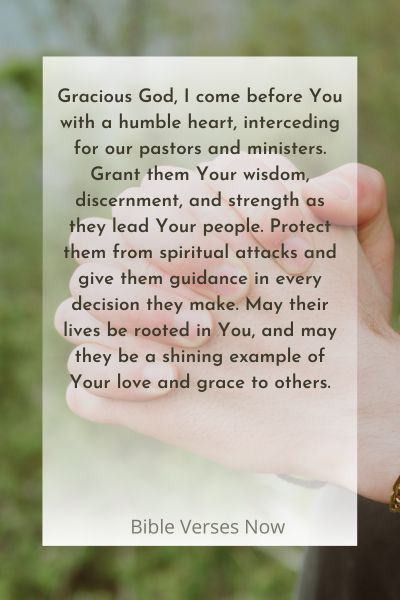 A Prayer for Strengthening Spiritual Leaders