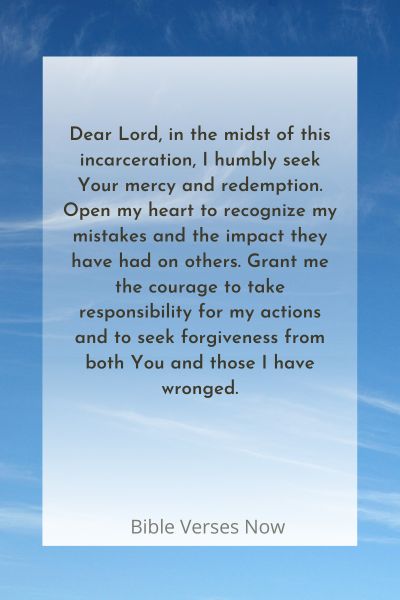 A Prayer for Transformation in Prison