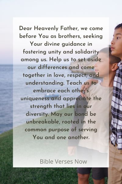 A Prayer for Unity and Solidarity Among Brothers