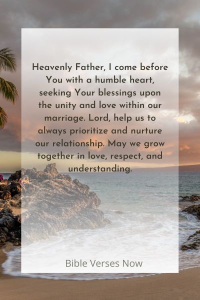 A Prayer for Unity in Our Marriage