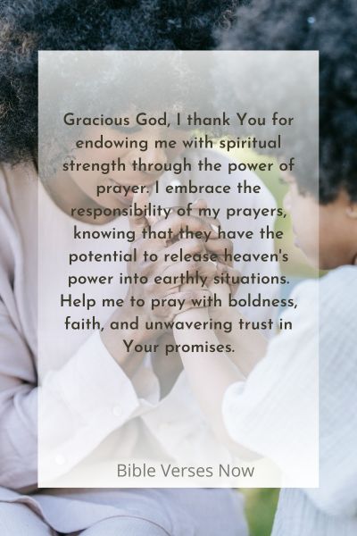 A Prayer for Unleashing Spiritual Strength