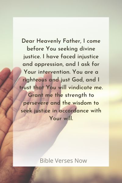 A Prayer for Vindication and Vengeance