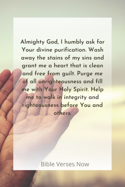 A Prayer for a Clean Heart