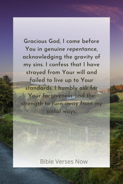 A Prayer for a Genuine Confession