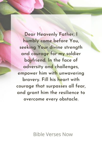 A Prayer for my Soldier's Bravery