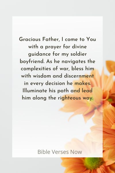 A Prayer for my Soldier's Decisions