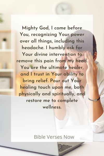 A Prayer for the Removal of Headache