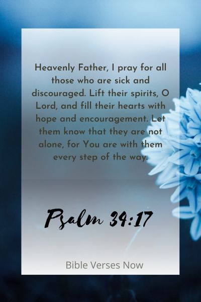 A Prayer for the Sick to Find Hope and Encouragement