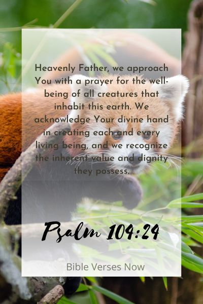A Prayer for the Well-being of All Creatures