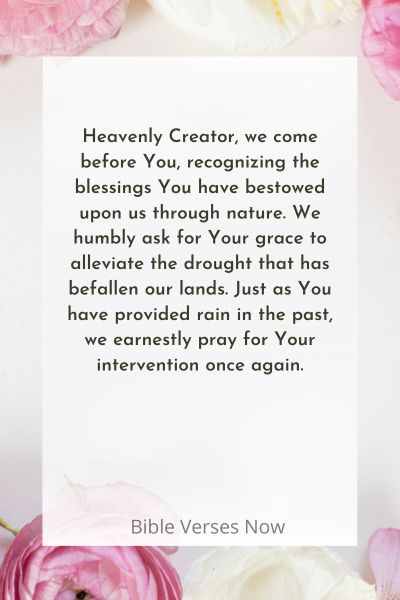 A Prayer to Alleviate Drought Through Rain