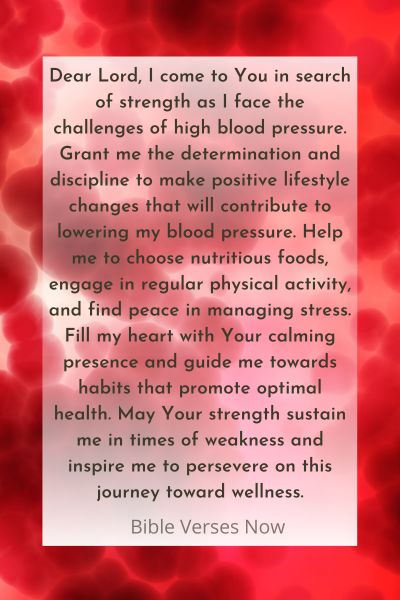A Prayer to Lower High Blood Pressure