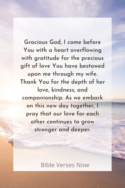 A Prayer to Start the Day with My Wife