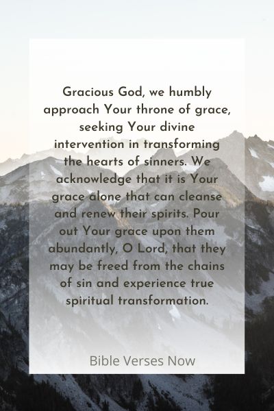 A Prayer to Transform Sinners' Hearts
