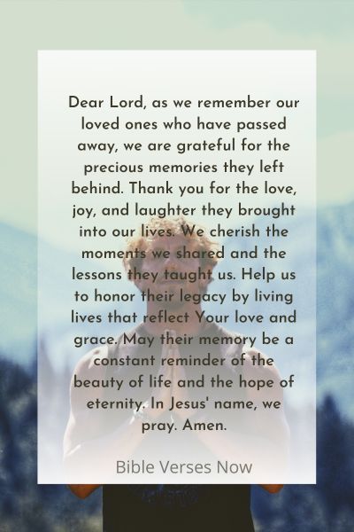 A Thanksgiving Prayer of Remembrance